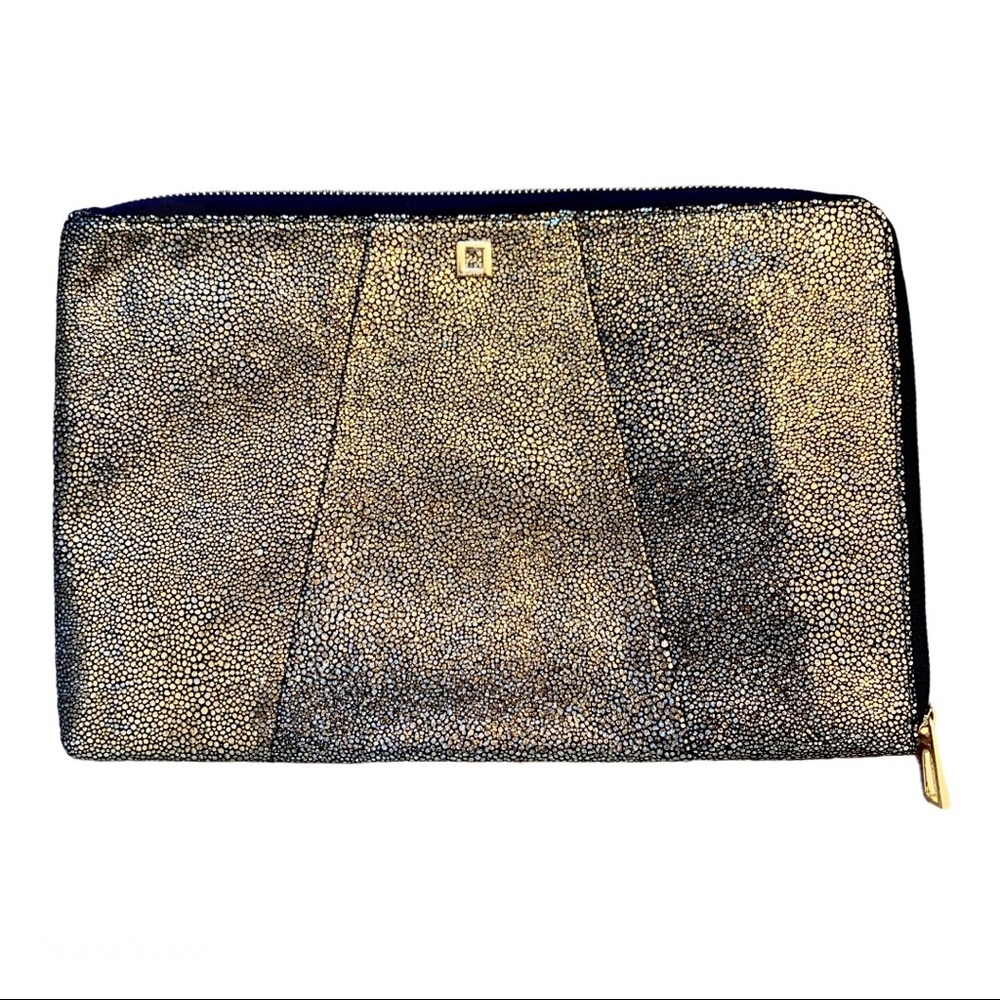 Lodis Leather Metallic Clutch/Tablet Case